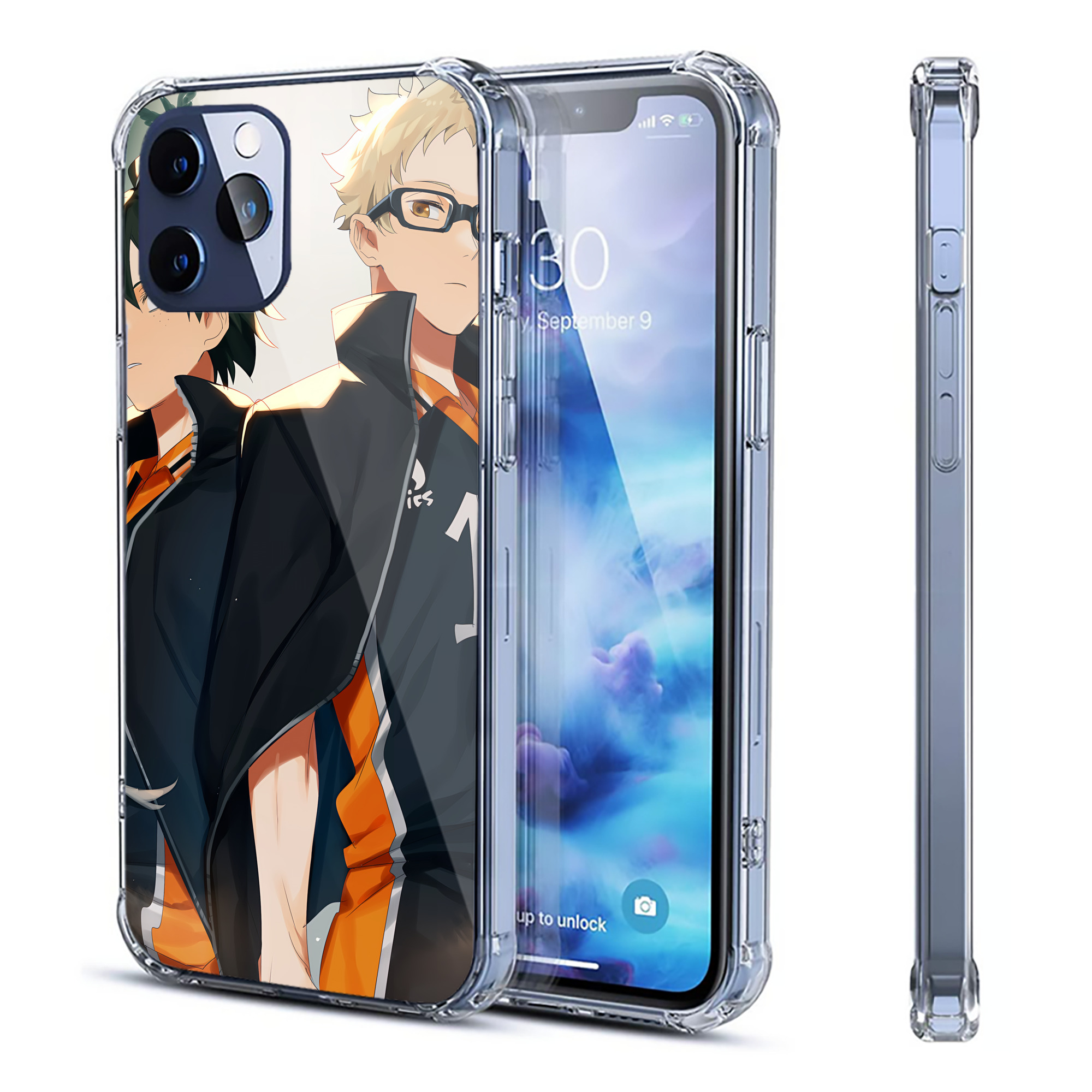 （画像用） ハイキュー!! Haikyu!! 【iPhone 12シリーズ対応】透明スマホケース（クリアソフトケース）